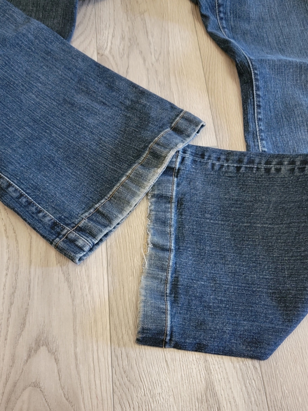 VTG GAP Long & Lean Stretch Jeans Midrise Womens 14R Bootcut Y2k Blue - Picture 7 of 8